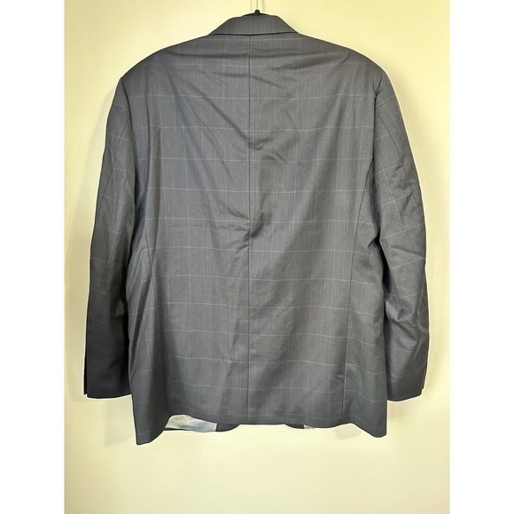 Andrew Fezza Men's Blazer Sport coat Jacket  armpit to armpit 45 inches Blue - Picture 8 of 15